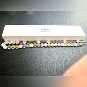 Chanel chance phone beads.